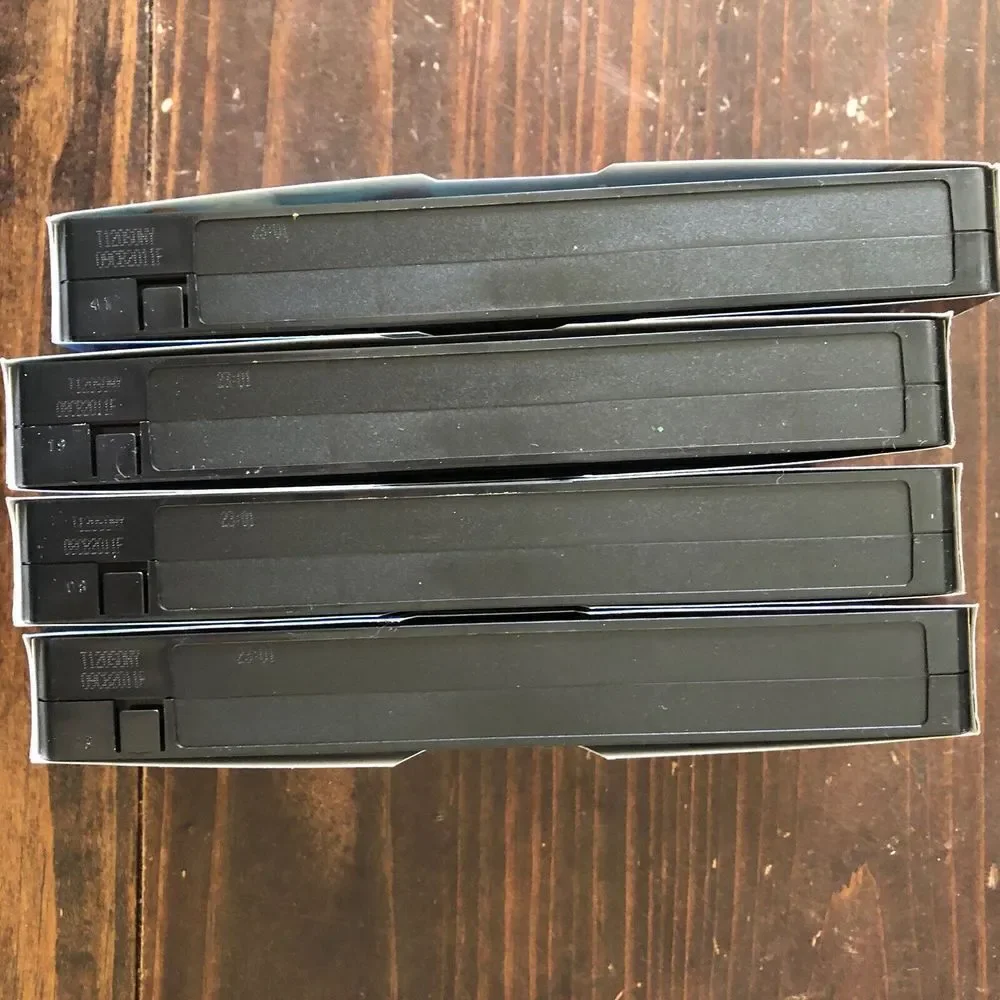 4 pack New Sony T120VL WA Standard Grade VHS Video Tapes 6 Hours